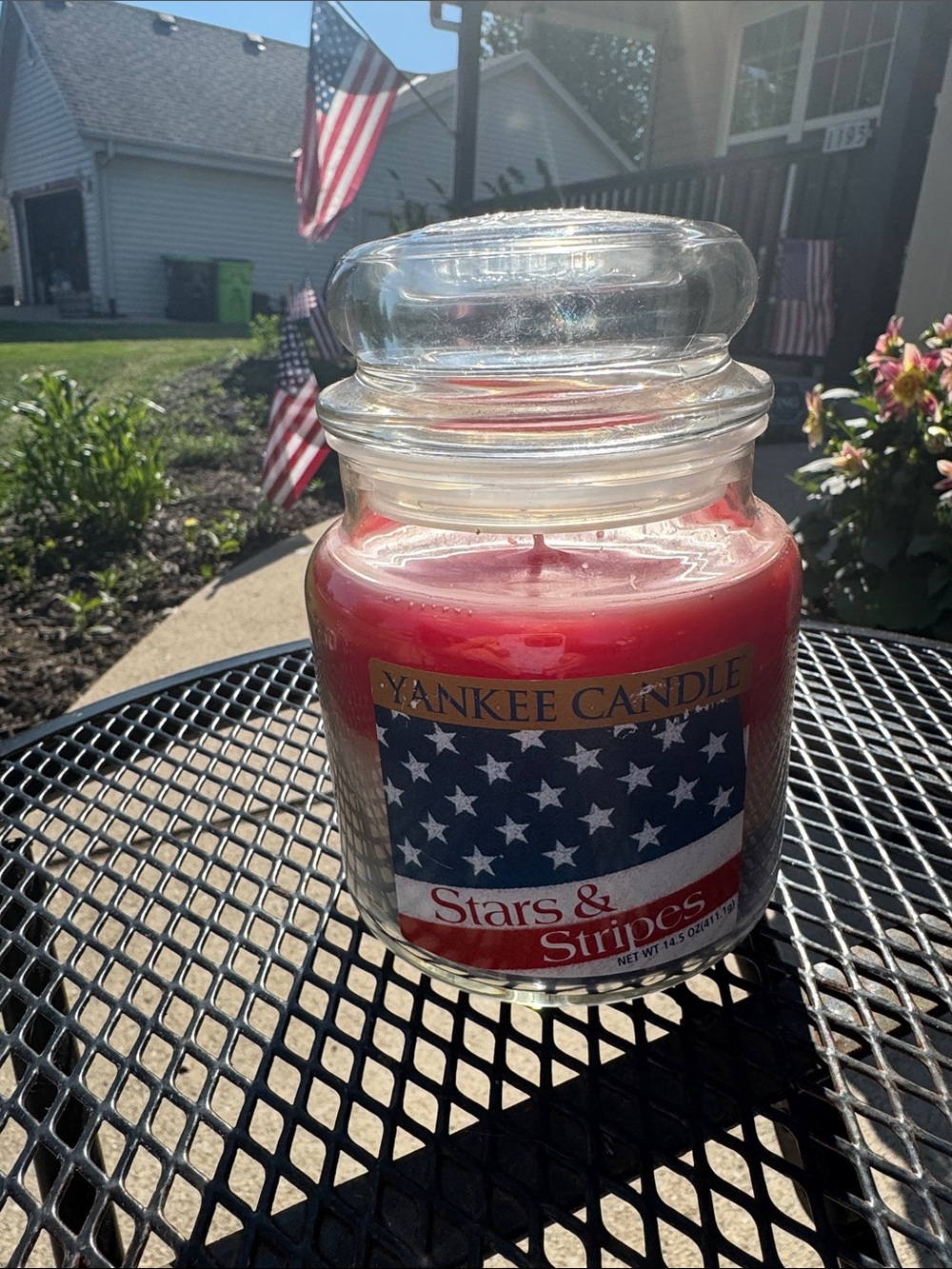 Yankee Candle Red Stars & Stripes Jar Candle